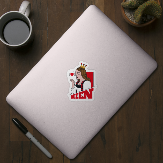 Queen of Hearts | Fun Valentine Queen by SLAG_Creative